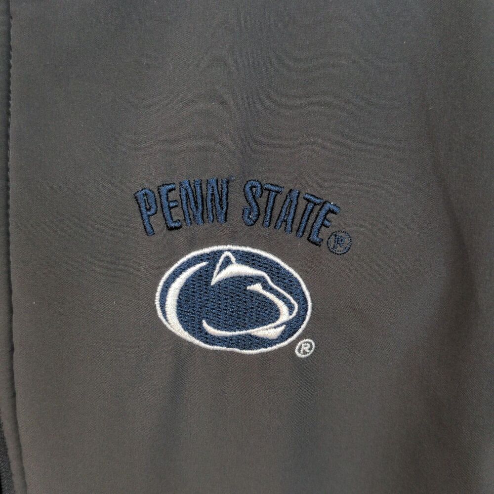 Colosseum Penn State University Fleece Jacket Men's Medium Blue Gray Full Zip - Picture 8 of 8